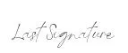 Last Signature