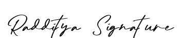 Radditya Signature