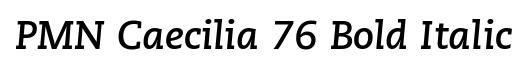 PMN Caecilia 76 Bold Italic