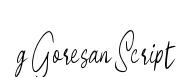 g Goresan Script