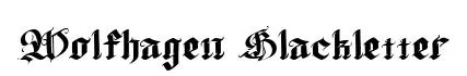 Wolfhagen Blackletter