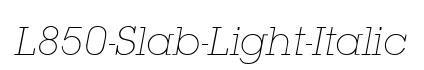L850-Slab-Light-Italic