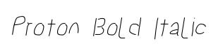 Proton Bold Italic